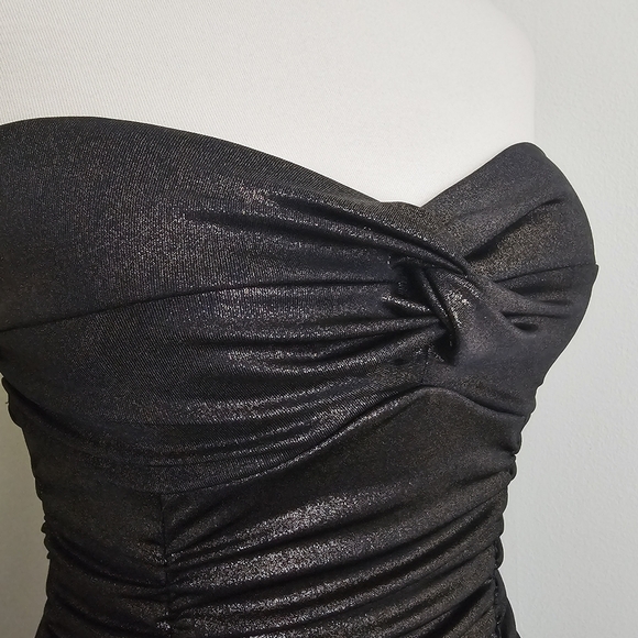 Forever 21 Y2K Shimmer Metallic Ruched Dress - Picture 7 of 11